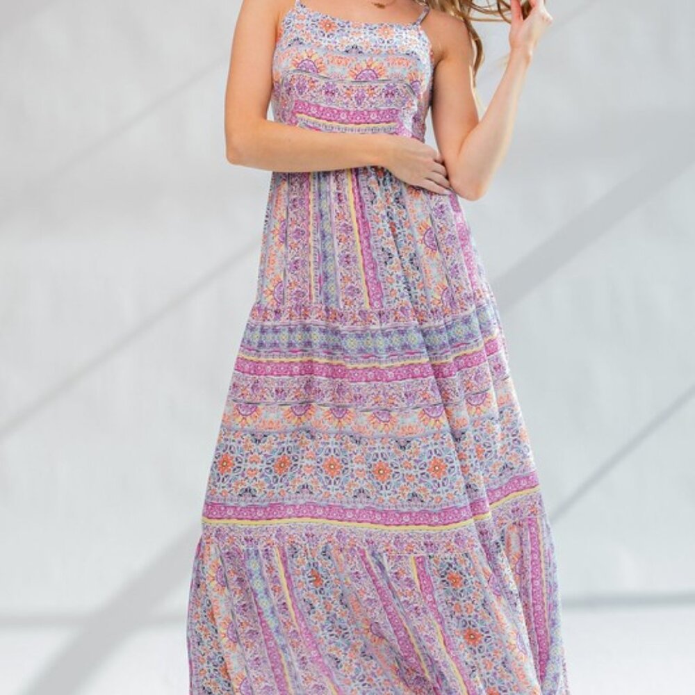 NWT - Easel Printed Maxi Dress Size Small